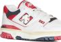 New Balance Leren sneakers in off-white rood marineblauw White Heren - Thumbnail 4