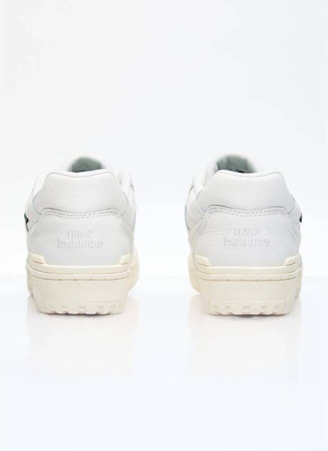 New Balance Leren Sneakers met Gedrukt en Geborduurd Logo White Heren