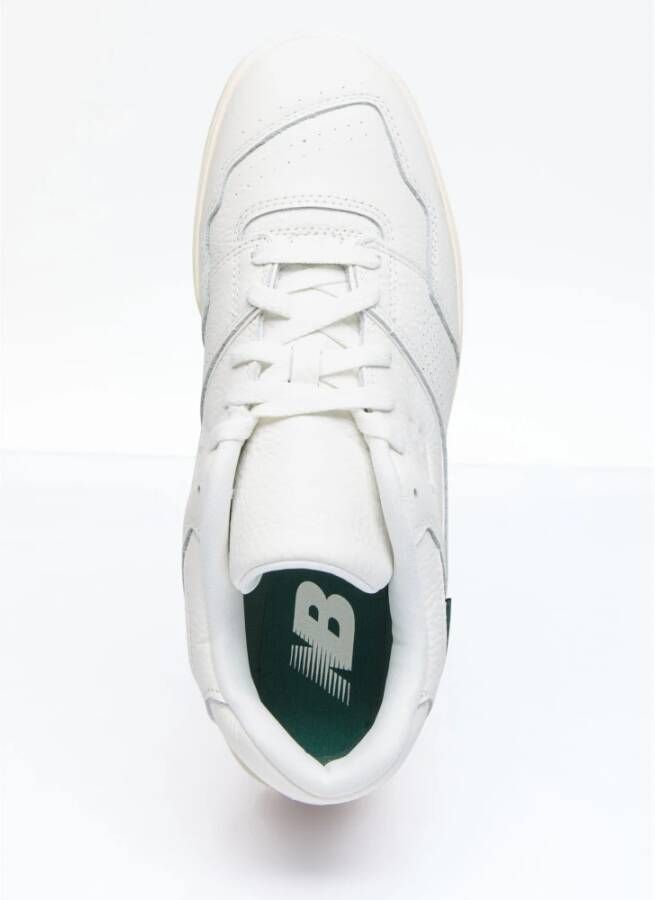 New Balance Leren Sneakers met Gedrukt en Geborduurd Logo White Heren