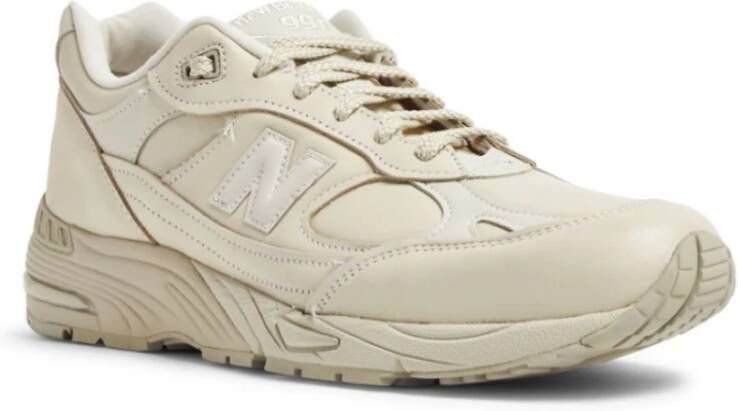 New Balance Luxe Engeland Sneakers Off White Leer White Heren