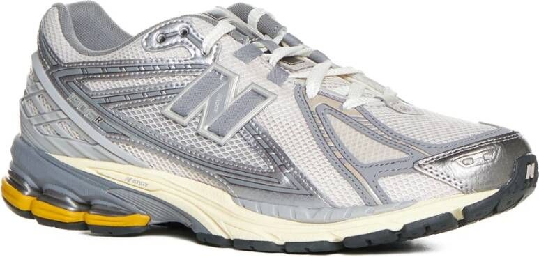 New Balance Mesh & Nep Leren Sneakers Gray Heren