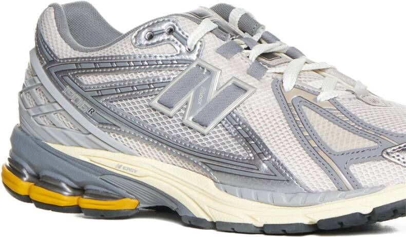 New Balance Mesh & Nep Leren Sneakers Gray Heren