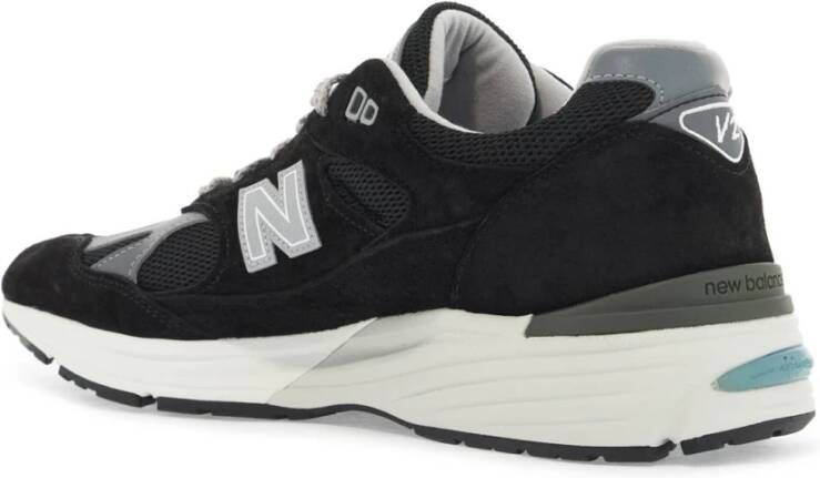 New Balance Mesh & Suede Leren Sneakers Black Heren