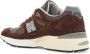 New Balance Mesh & Suede Leren Sneakers Brown Heren - Thumbnail 3