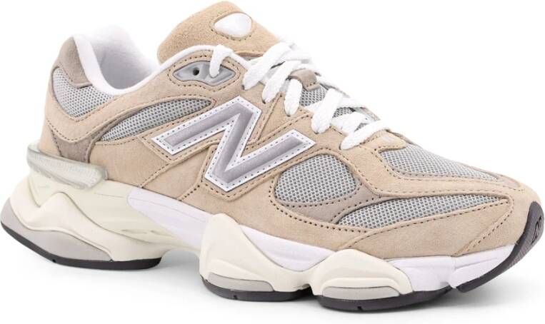 New Balance Mesh en Suède Sneakers Beige Heren