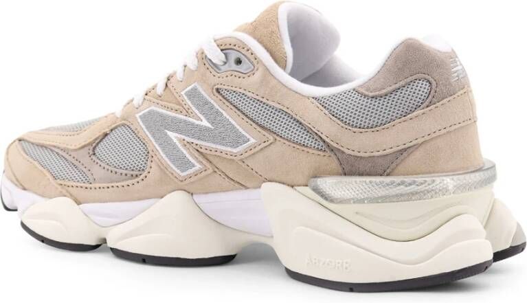 New Balance Mesh en Suède Sneakers Beige Heren