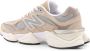 New Balance Mesh en Suède Sneakers Beige Heren - Thumbnail 3