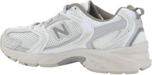 New Balance Mesh Lace-Up Sneakers Eigentijdse Stijl White Dames