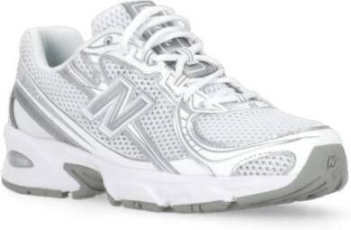 New Balance Metallic Leren Sneakers Grijs Gray Dames