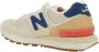 New Balance Mesh Suede Sneakers Licht Grijs Rood Multicolor Heren - Thumbnail 10