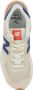 New Balance Mesh Suede Sneakers Licht Grijs Rood Multicolor Heren - Thumbnail 11