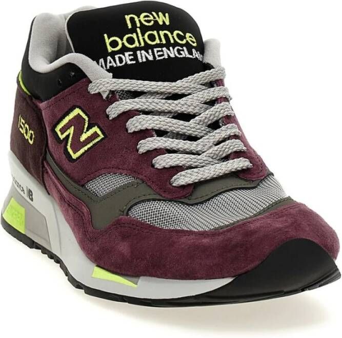 New Balance Paarse Vetersneaker Red Heren