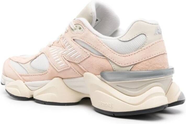 New Balance Perzikroze Sneakers Paneelontwerp Pink Dames