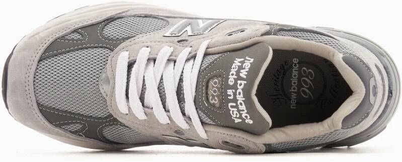 New Balance Premium Suède Sneakers met Abzorb Tussenzool Gray Heren