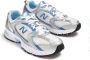 New Balance Retro Stijl Leren Sneakers Wit Blauw White Heren - Thumbnail 2