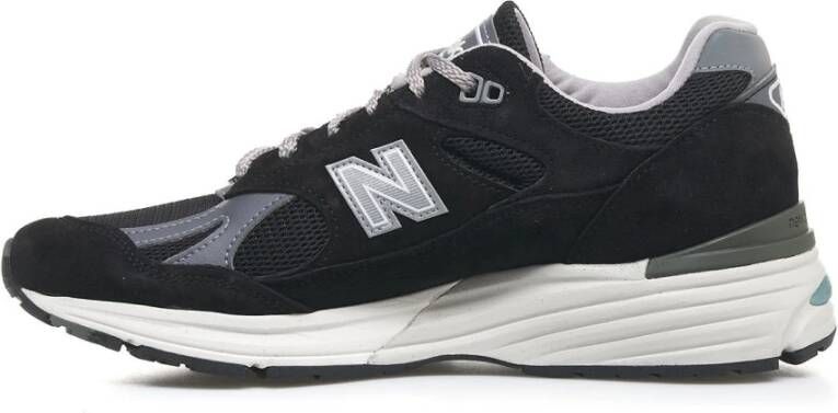 New Balance Retro Suede Sneakers met Reflectoren Black Dames