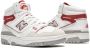 New Balance Hoge Top Leren Sneakers White Unisex - Thumbnail 5