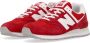 New Balance Rode lage sneaker leer suède Red Heren - Thumbnail 3