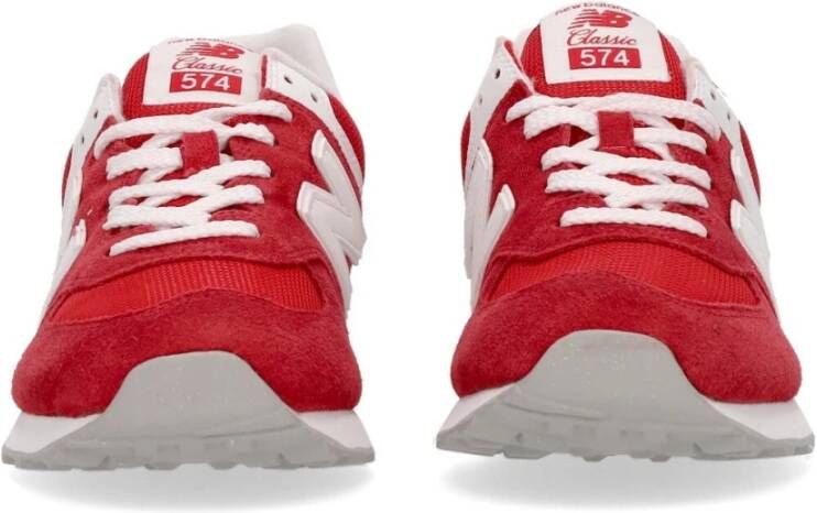 New Balance Rode lage sneaker leer suède Red Heren