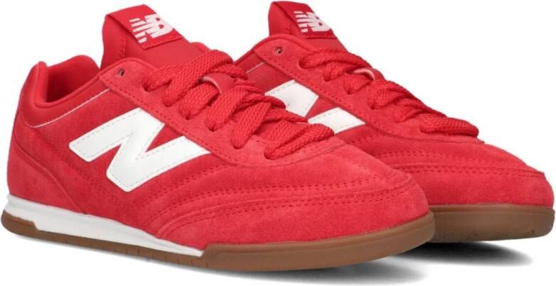 New Balance Rode Suède Lage Sneakers Red Dames