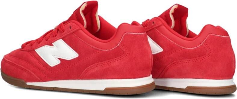 New Balance Rode Suède Lage Sneakers Red Dames