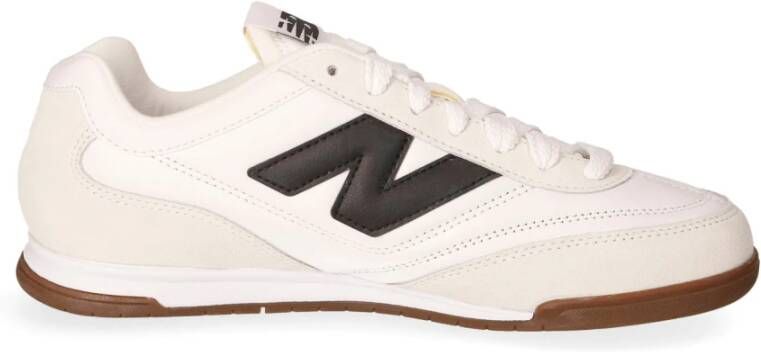 New Balance Sneaker met laag profiel in suède en mesh White Heren