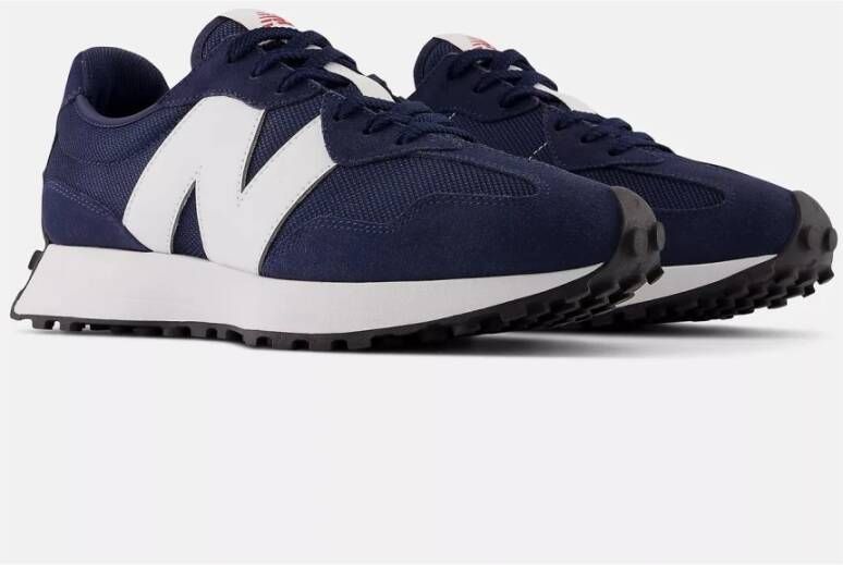 New Balance Navy Witte Heren Sneakers 327 Blauw Heren