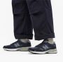 New Balance Moderne Klassieke Leren Sneakers Blauw Heren - Thumbnail 5