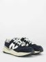 New Balance Heren Textiel en Suède Sneakers Blue Heren - Thumbnail 4