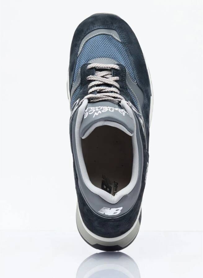 New Balance Sneakers met Mesh Panelen en Logo Borduursel Blue Heren