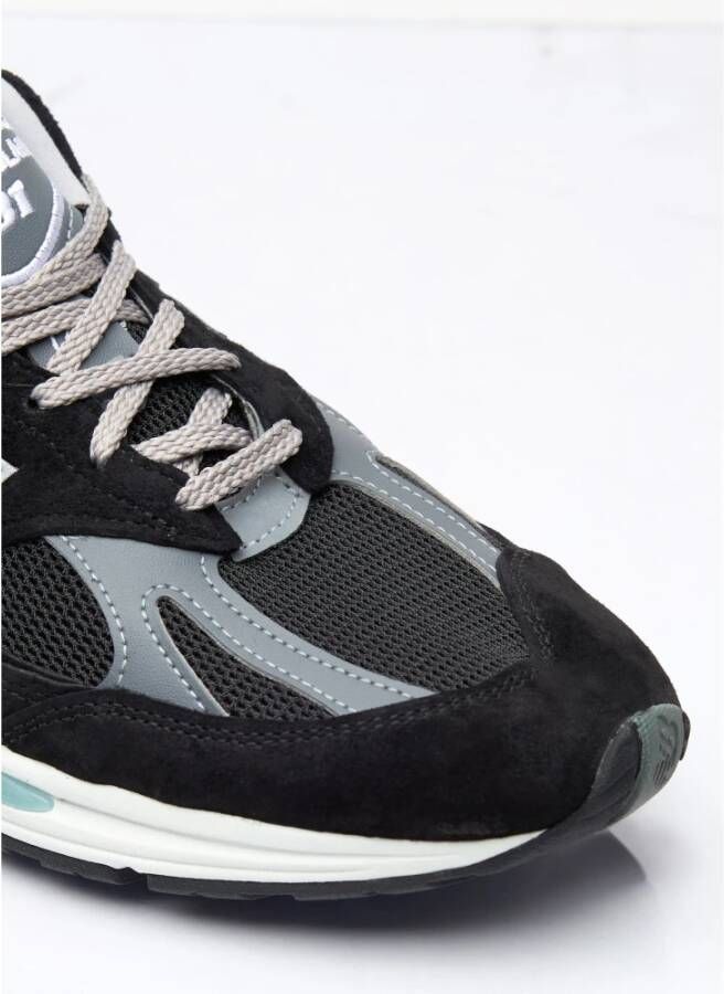 New Balance Sneakers met paneelconstructie en logoborduursel Black Heren