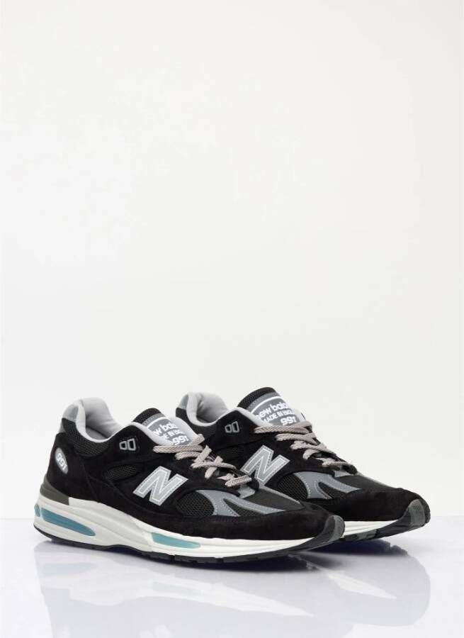 New Balance Sneakers met paneelconstructie en logoborduursel Black Heren