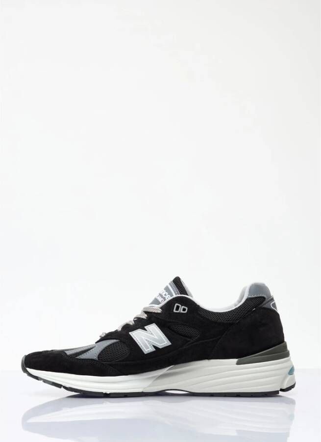 New Balance Sneakers met paneelconstructie en logoborduursel Black Heren