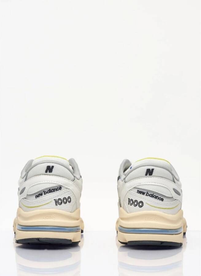 New Balance Sneakers met paneelconstructie en logoborduursel White Heren