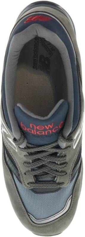 New Balance Sneakers van Mesh en Nubuck met 3D Logo Gray Heren