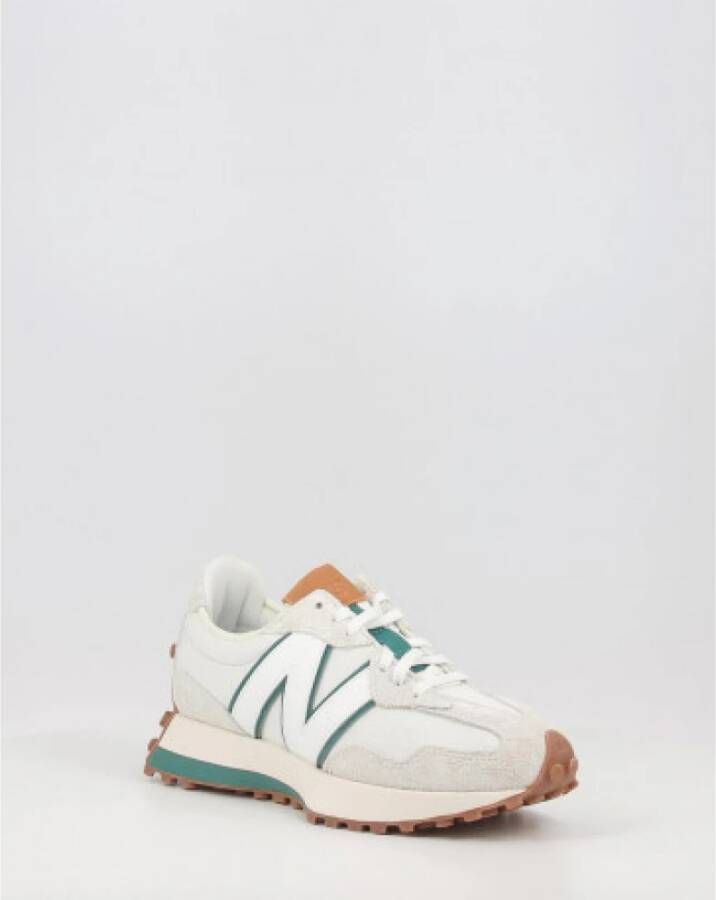 New Balance Grijze Vetersneakers voor Dames Wit Dames