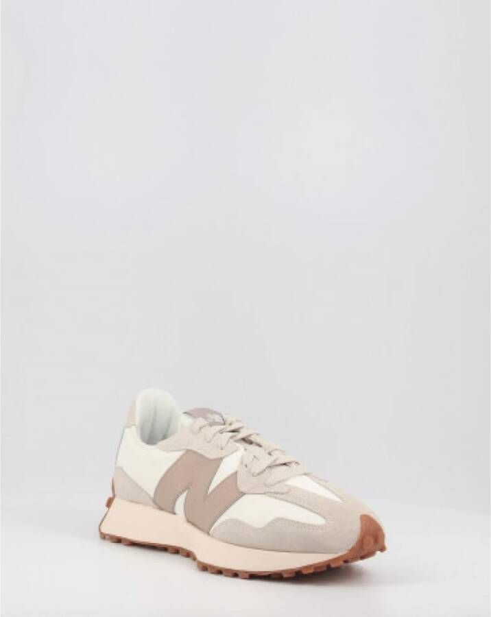 New Balance Heren Witte Platte Design Sneakers Wit Heren