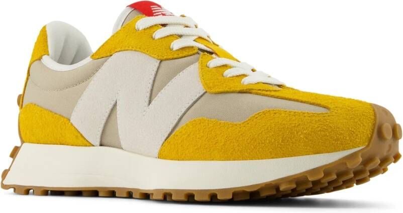 New Balance Sporty Suede Mesh Sneakers Yellow Heren