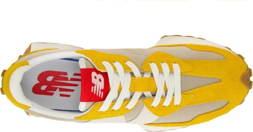 New Balance Sporty Suede Mesh Sneakers Yellow Heren