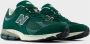 New Balance Suede Mesh Sneakers Logo Print Green Heren - Thumbnail 3