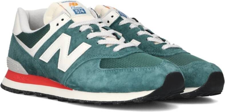 New Balance Stijlvolle Aqua Lage Sneakers Green Heren