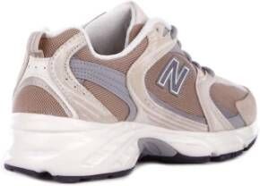 New Balance Stijlvolle Sneakers met Stoffen Bovenwerk Beige Dames