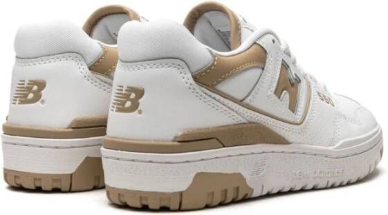 New Balance Beige Sneakers van Kalfsleer voor Vrouwen White Dames