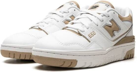 New Balance Beige Sneakers van Kalfsleer voor Vrouwen White Dames