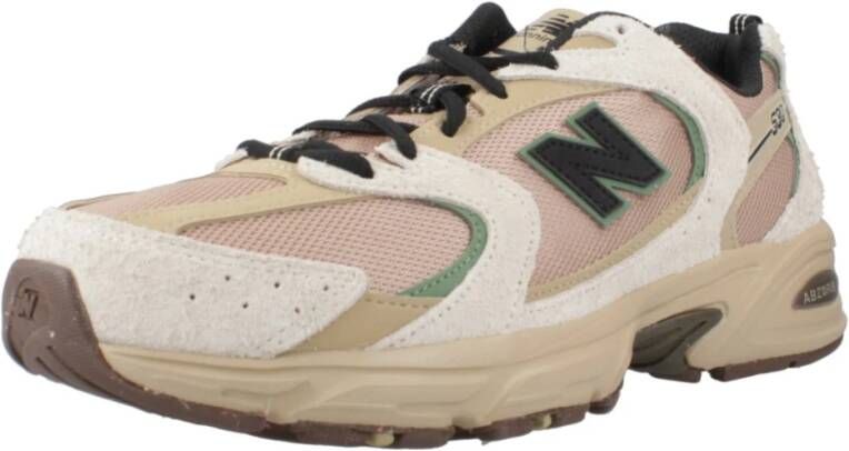 New Balance Stijlvolle Sneakers voor Mannen Beige Heren