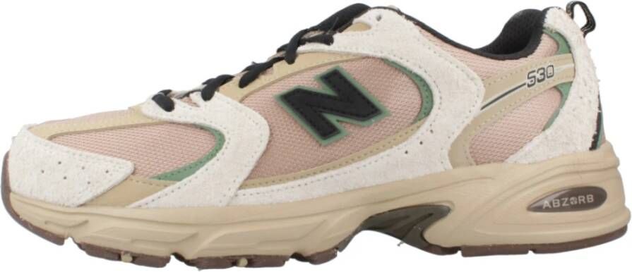 New Balance Stijlvolle Sneakers voor Mannen Beige Heren