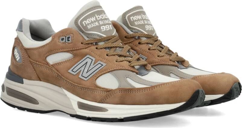 New Balance Stijlvolle U991 Sneakers Brown Heren