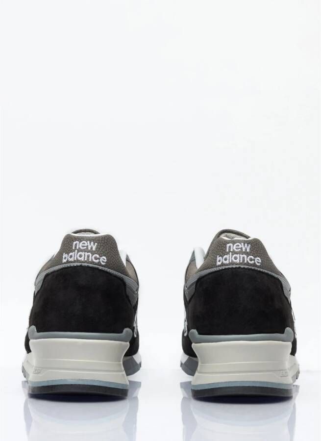 New Balance Suede en Mesh Sneakers Black Heren