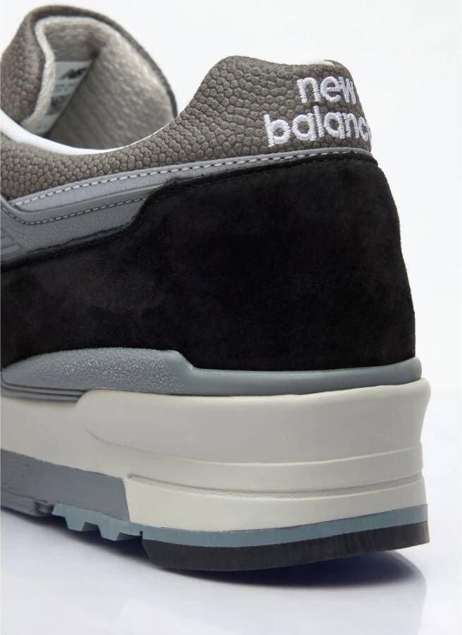 New Balance Suede en Mesh Sneakers Black Heren