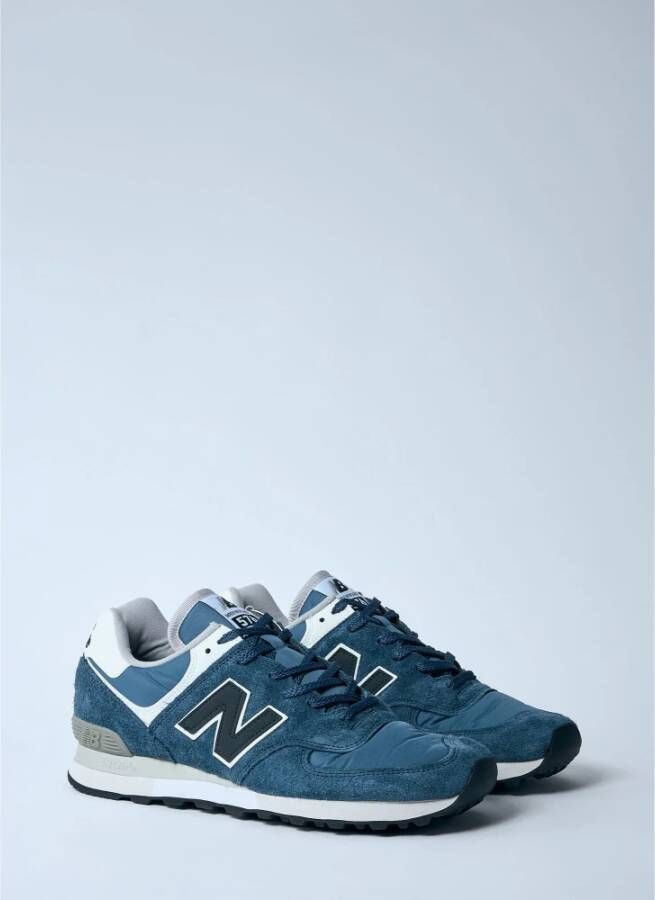 New Balance Suede en Mesh Sneakers Blue Heren